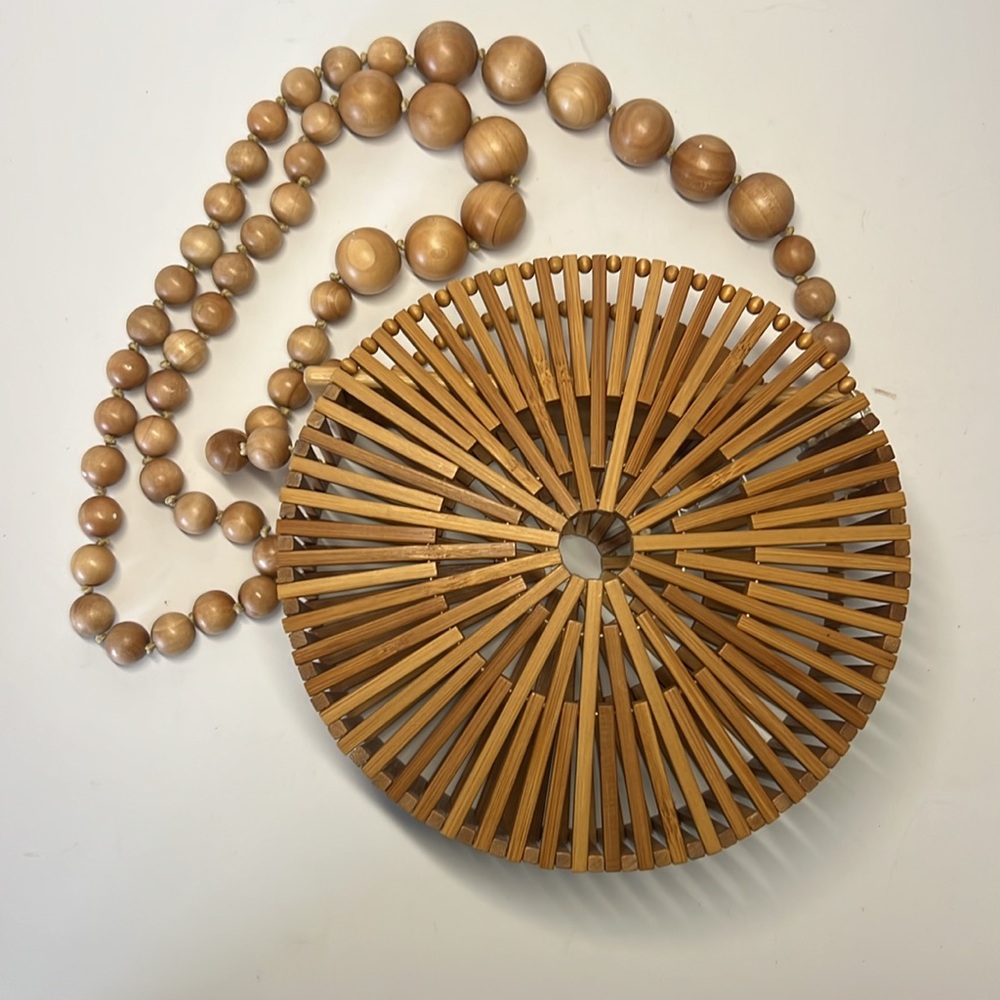 Cult Gaia Luna Natural Bamboo Bag - Picture 6 of 7
